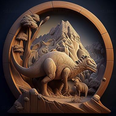 3D модель Гра Wonderbook Walking with Dinosaurs (STL)